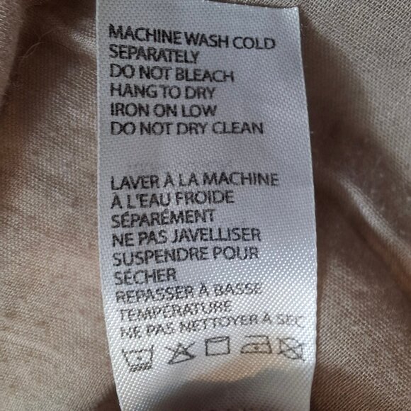 Pin Tuck Smock Dress Size M Cotton Batiste Lined Sleeveless Embroidered Light - Picture 9 of 15